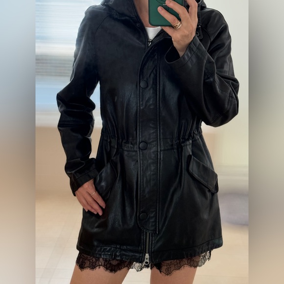 SIEFF Jackets & Blazers - Black Sheepskin jacket with hoodie